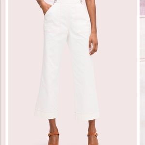Kate Spade denim zip flare pant